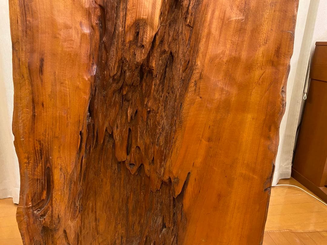 衝立　一刀彫　木彫り彫刻　天然木　間仕切り 和風 オブジェ