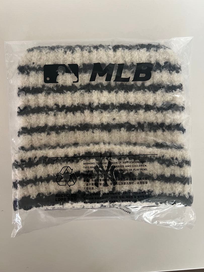 韓国限定 MLB カリナ 猫耳 ミャオン ビーニー ニット帽 aespa