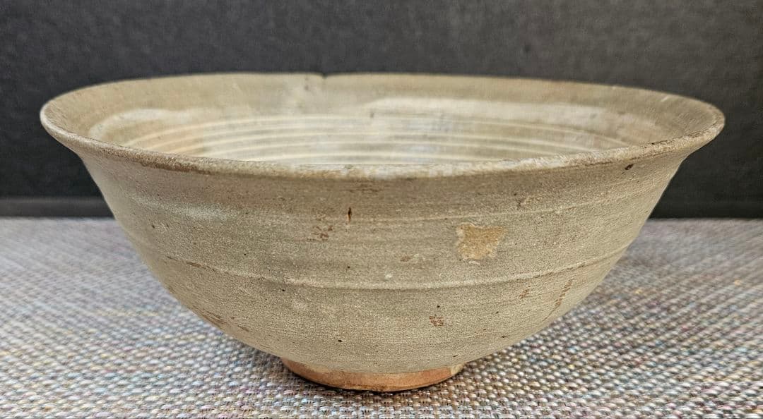 【名品❗】朝鮮古美術　朝鮮古陶磁器　古玩　高麗三島茶碗　李朝青磁輪線茶碗　古陶磁