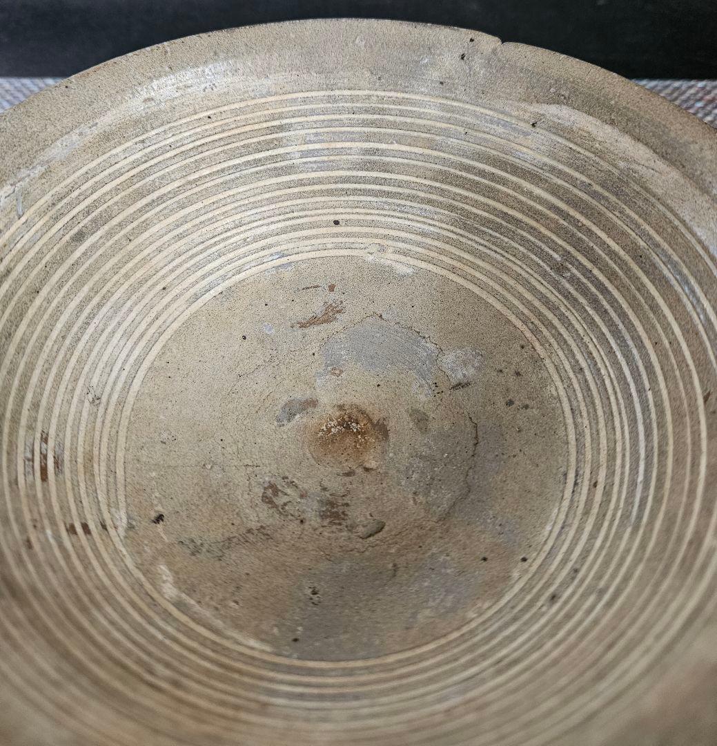 【名品❗】朝鮮古美術　朝鮮古陶磁器　古玩　高麗三島茶碗　李朝青磁輪線茶碗　古陶磁