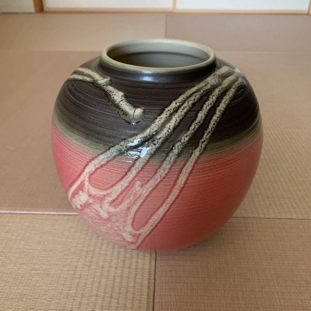 京焼　花瓶　藤平正文作