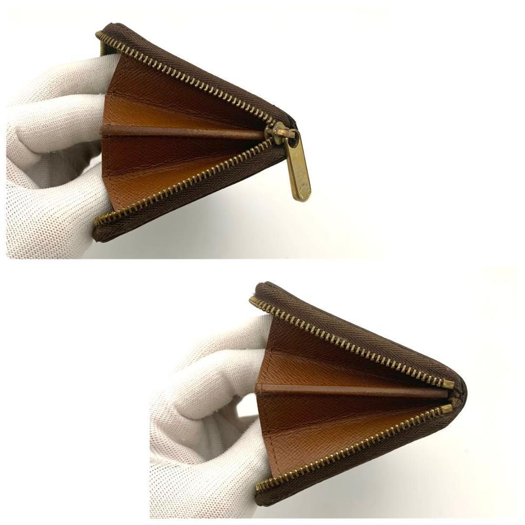 鑑定済み ルイヴィトン ジッピーパース 財布 ケース コンパクト 茶