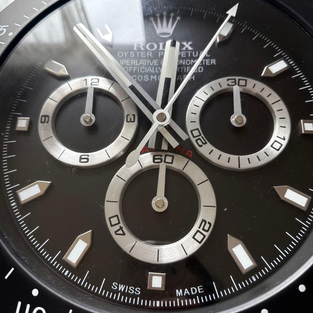 ロレックス壁掛け 黒デイトナ　希少品