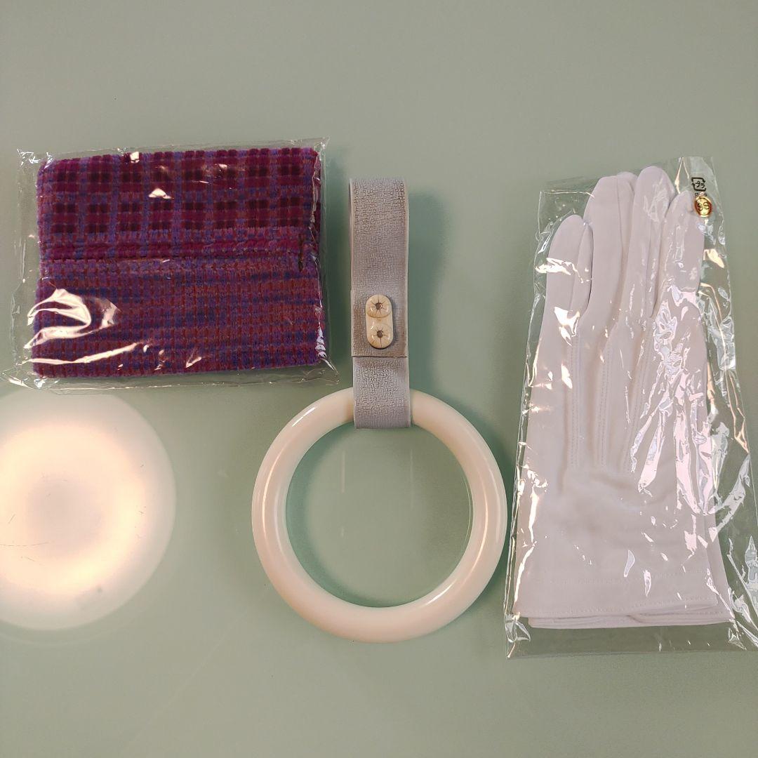 京王電鉄KEIO京王線座席シートティッシュケース＆つり革＆車掌グローブのセット