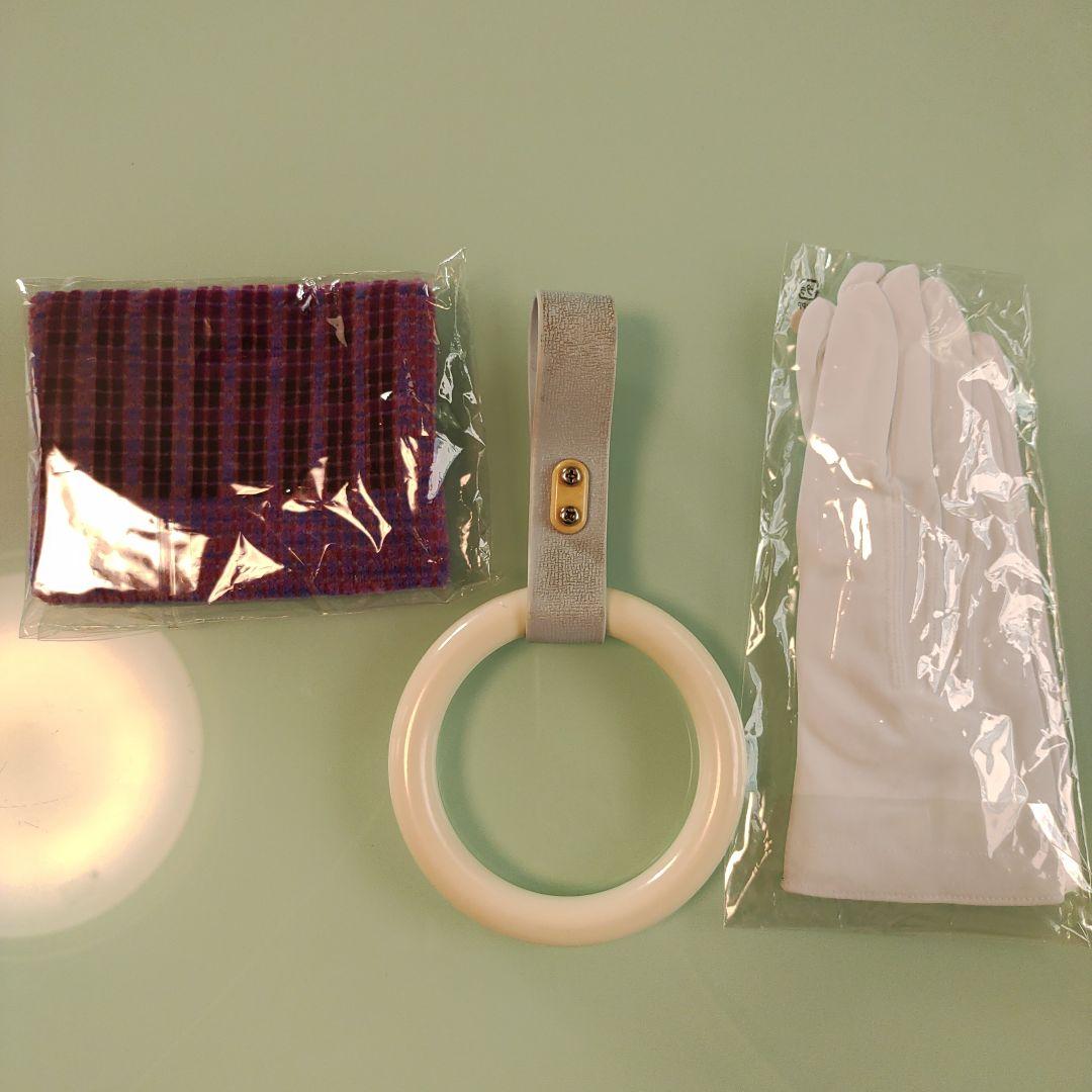 京王電鉄KEIO京王線座席シートティッシュケース＆つり革＆車掌グローブのセット