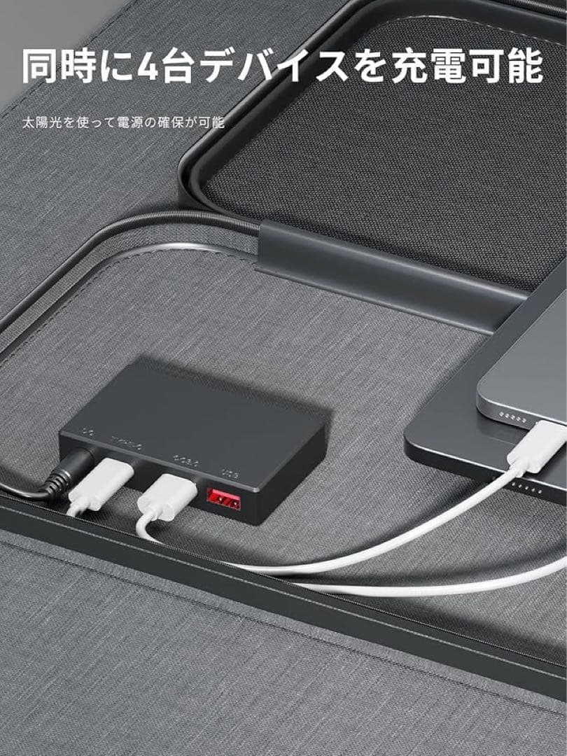 新品AFERIY 65W ソーラーパネル　折りたたみ