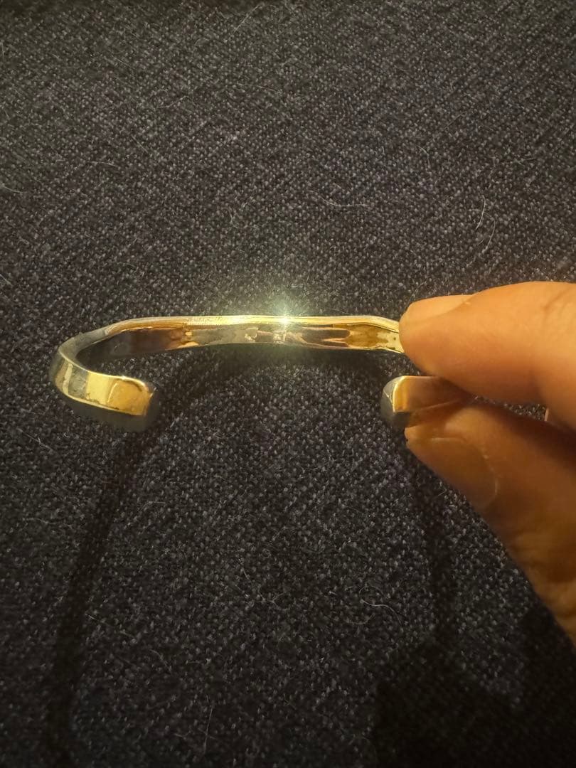 希少 廃盤 GARNI WAVE ガルニ シルバー 925 バングル 美品