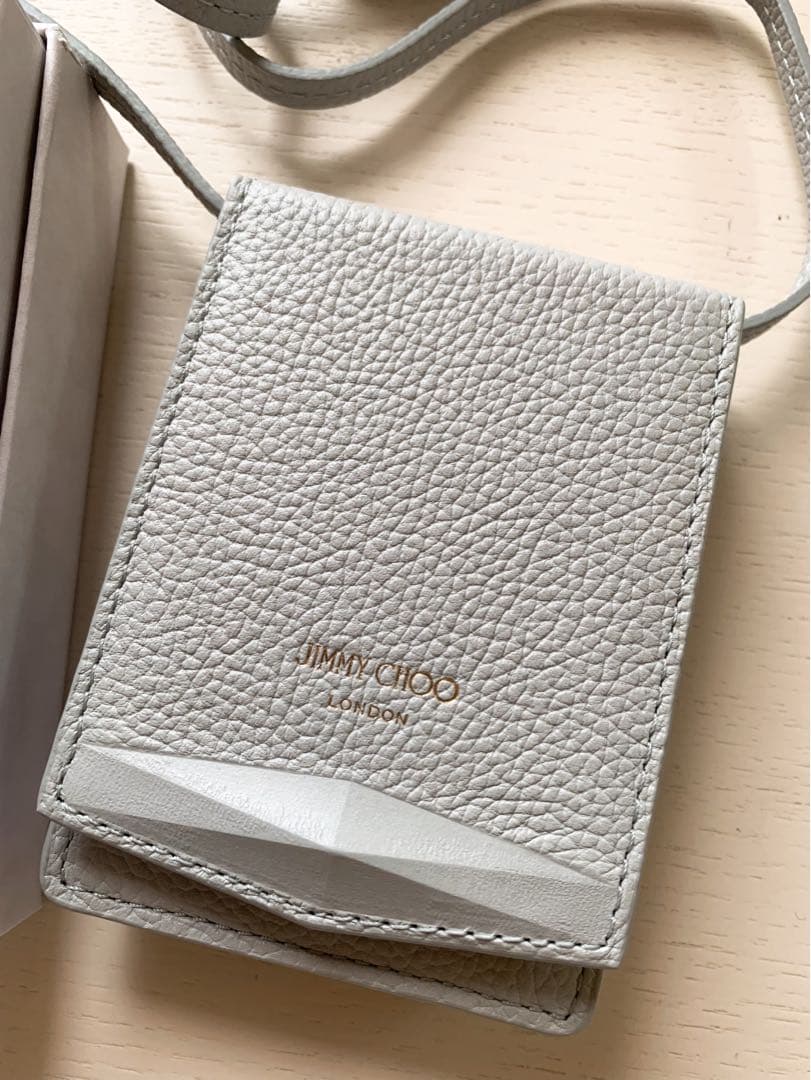 新品未使用★JIMMY CHOO★グレーショルダーバッグ付きトランプ/完品
