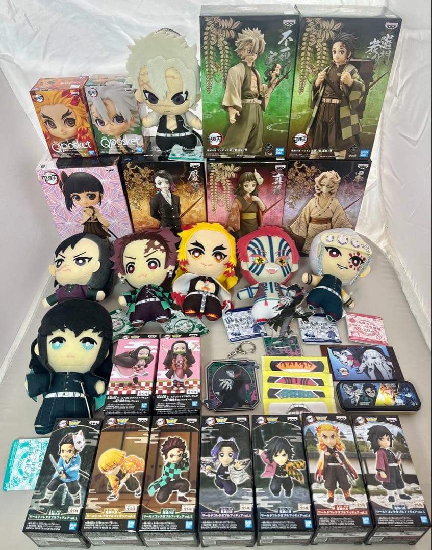 まとめ 鬼滅の刃　ワーコレ ともぬい Qposket フィギュア ２８点
