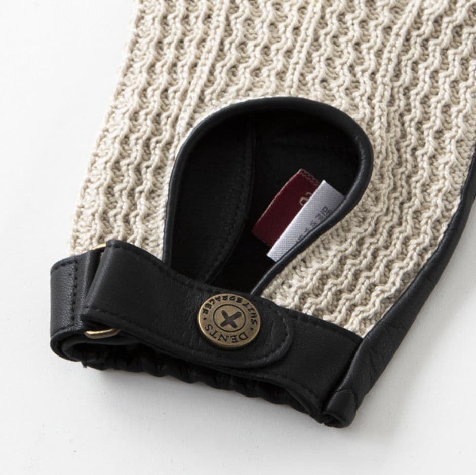 DENTS ドライビンググローブ フィンガーレス ヘアシープレザー