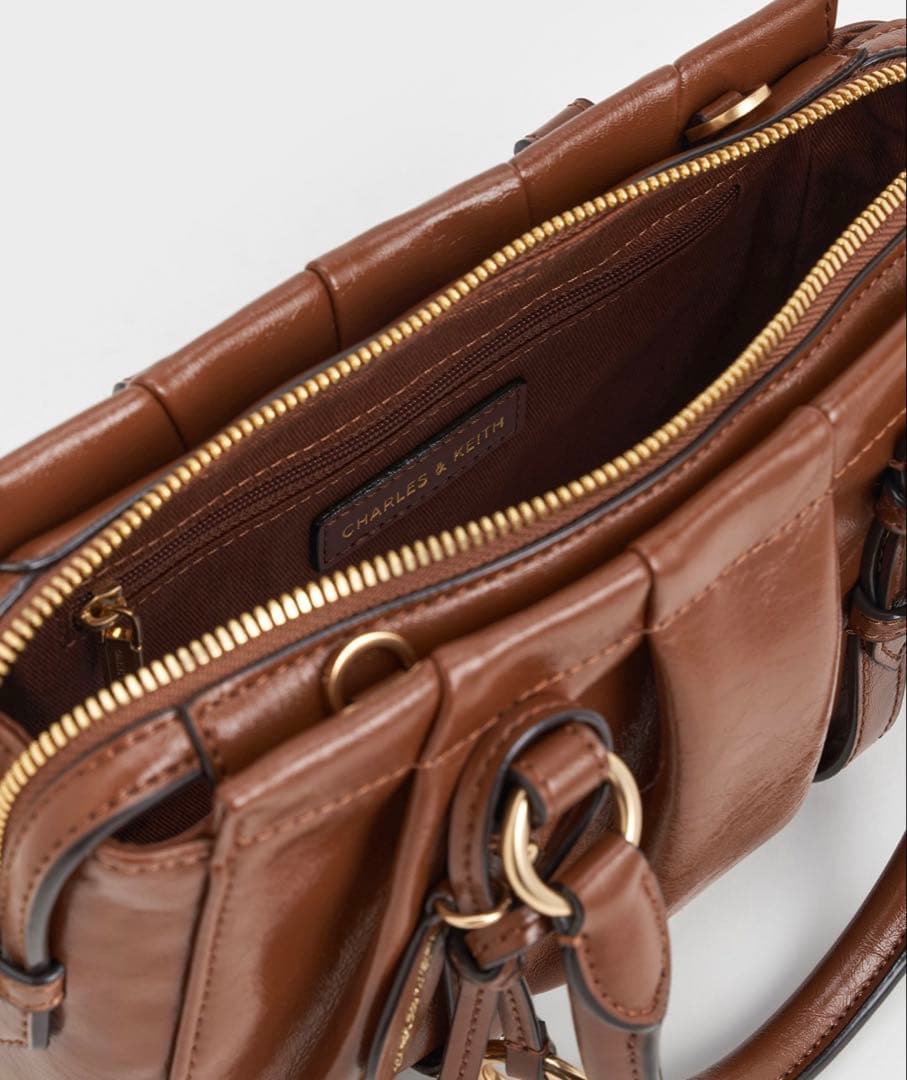 CHARLES & KEITH ショルダーバッグ ブラウン
