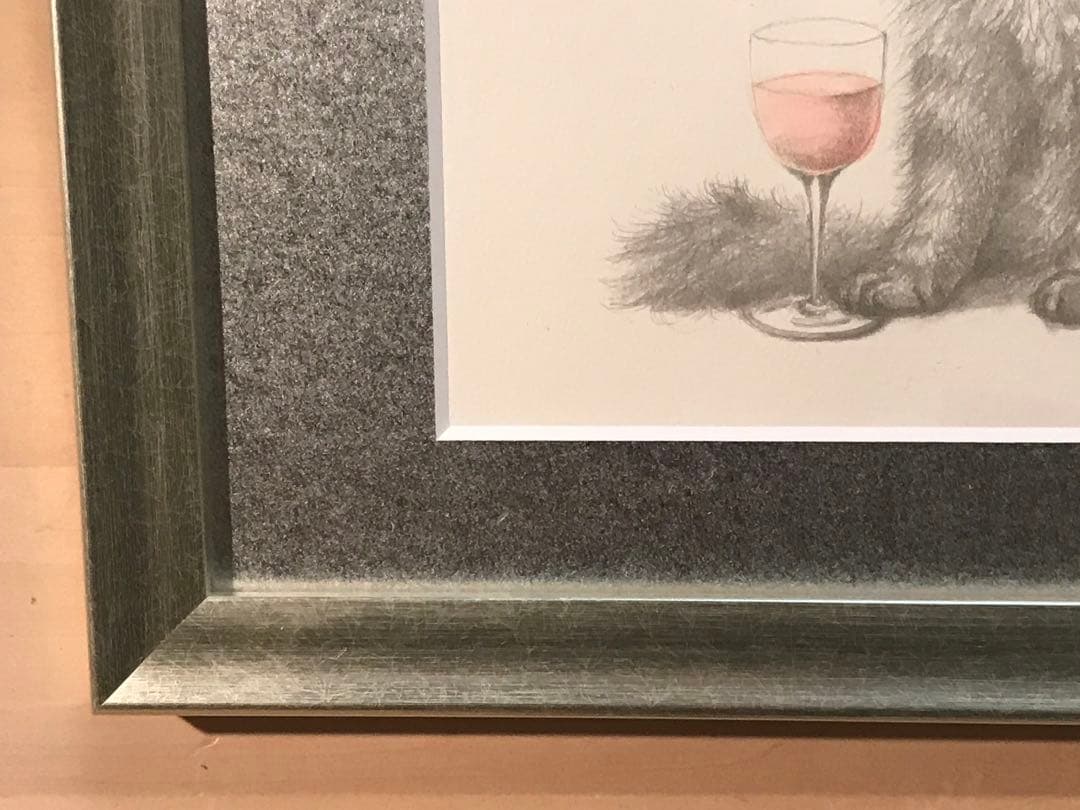 八代亜紀「あなたに乾杯」リトグラフ　直筆サイン・エディション・作品証明シール有り