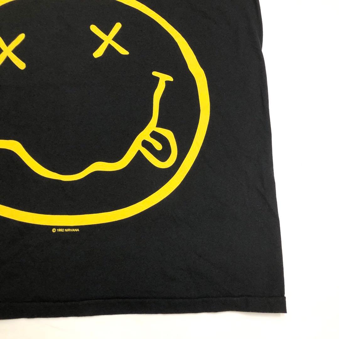 ANVIL NIRVANA SMILE スマイル Tシャツ ブラック XL