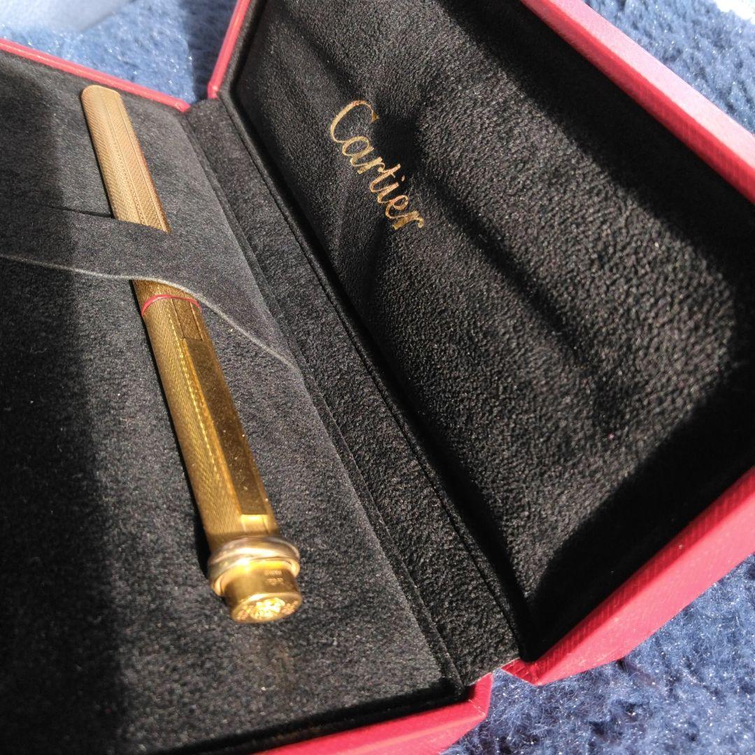 美品＊Cartierボールペンヴィテージゴールドスリーカラー取扱説明送料込み