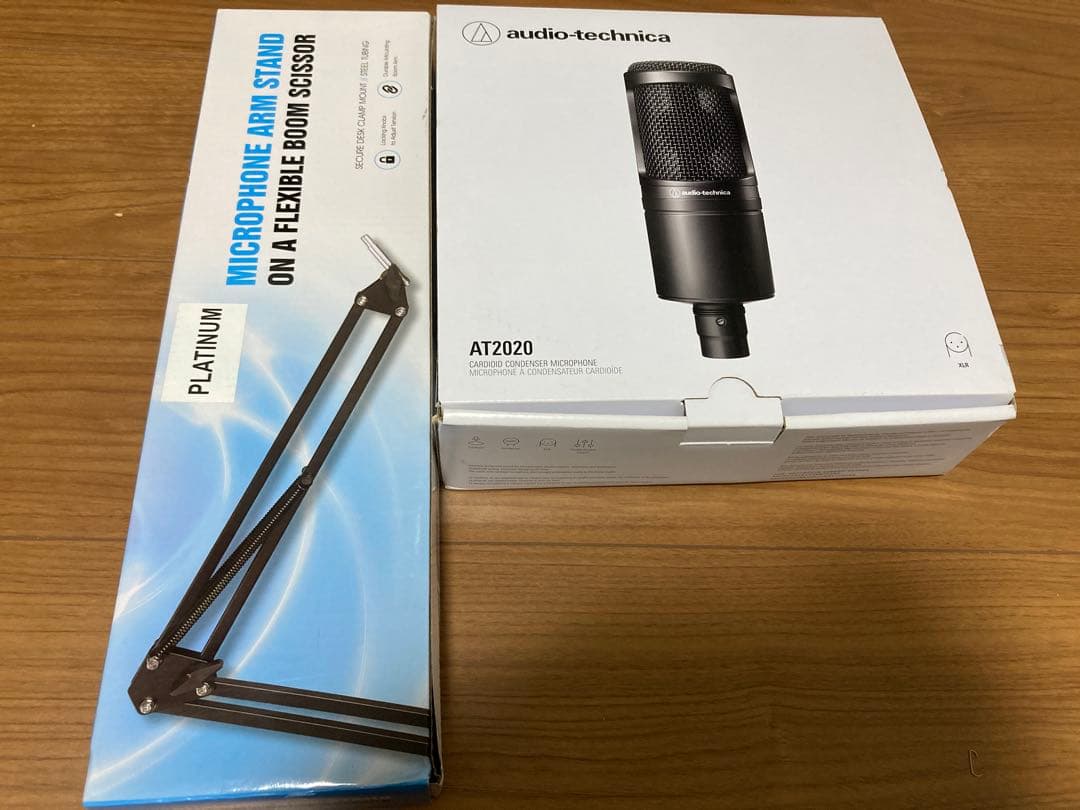 Audio-Technica AT2020 コンデンサーマイク アームセット