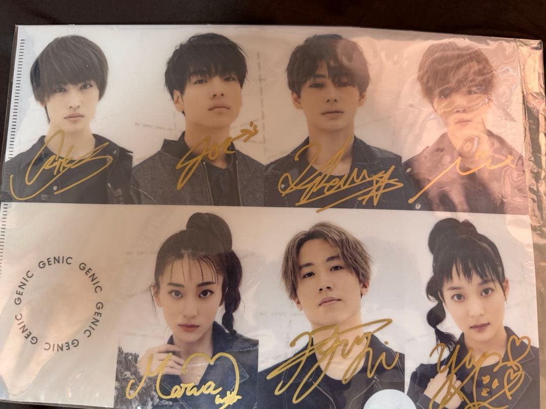 GENIC 直筆サイン　クリアファイル