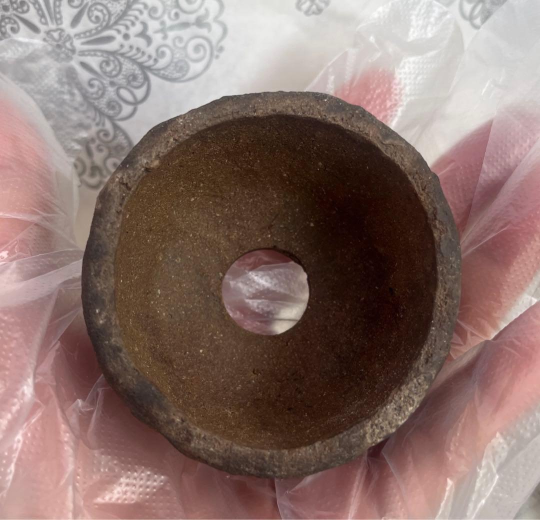 東福寺　小品　盆栽鉢　(1)と(2)の2個セット　　(A3・A4) 豆鉢