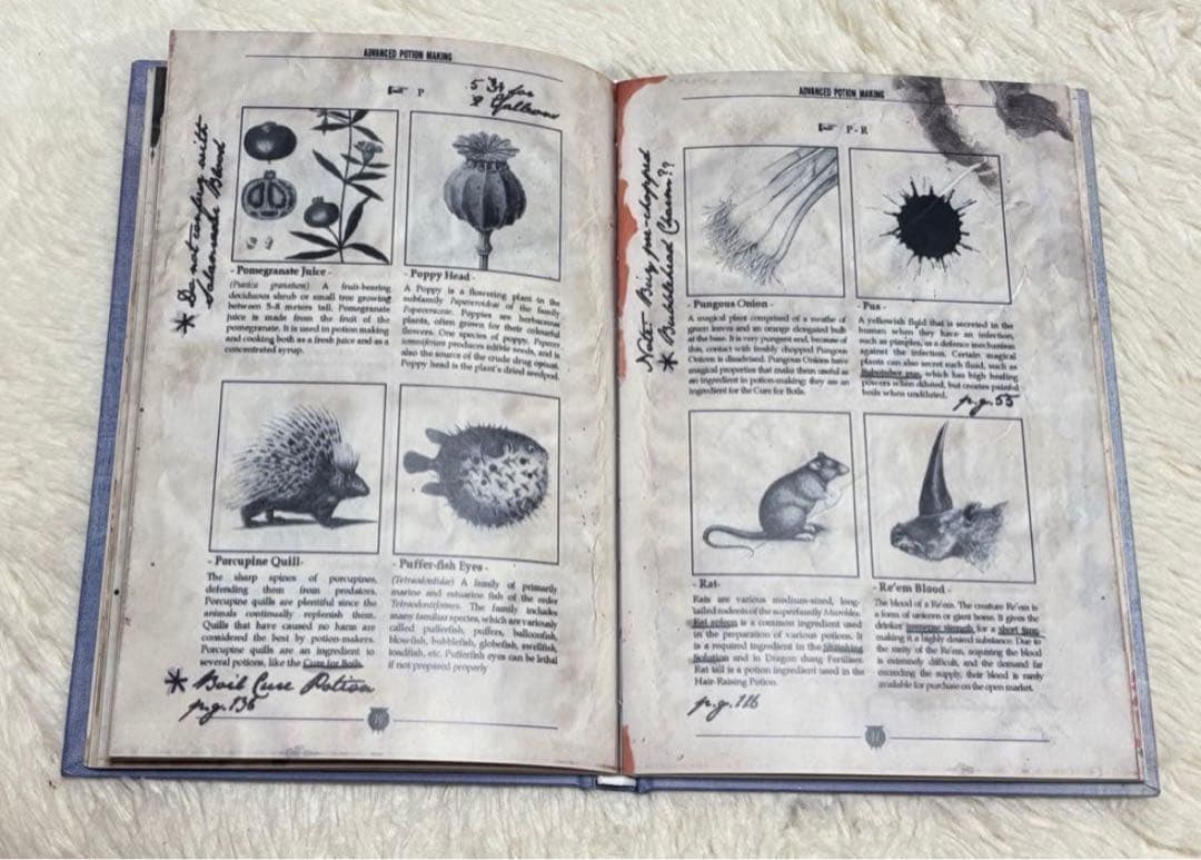 【未使用品】　ハリーポッター　魔法薬学　教科書　中身有り　スネイプ書き込み付き