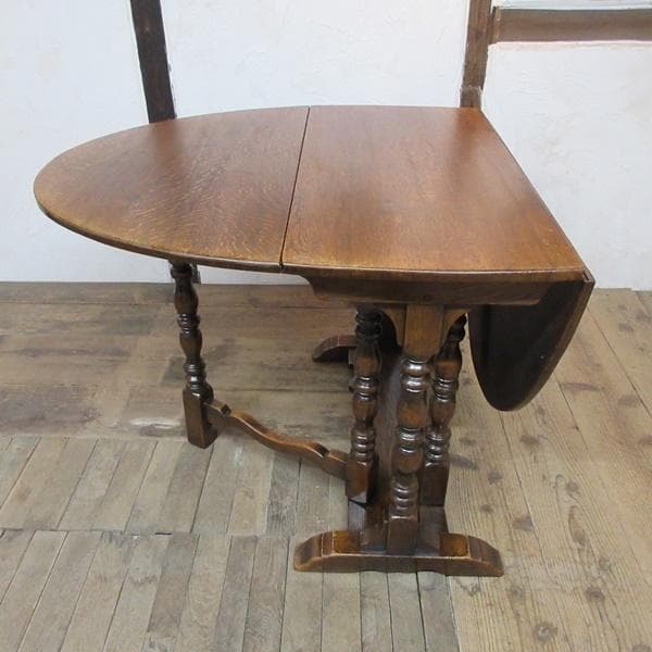 イギリス アンティーク 家具 ゲートレッグテーブル ダイニング 英国 6059e