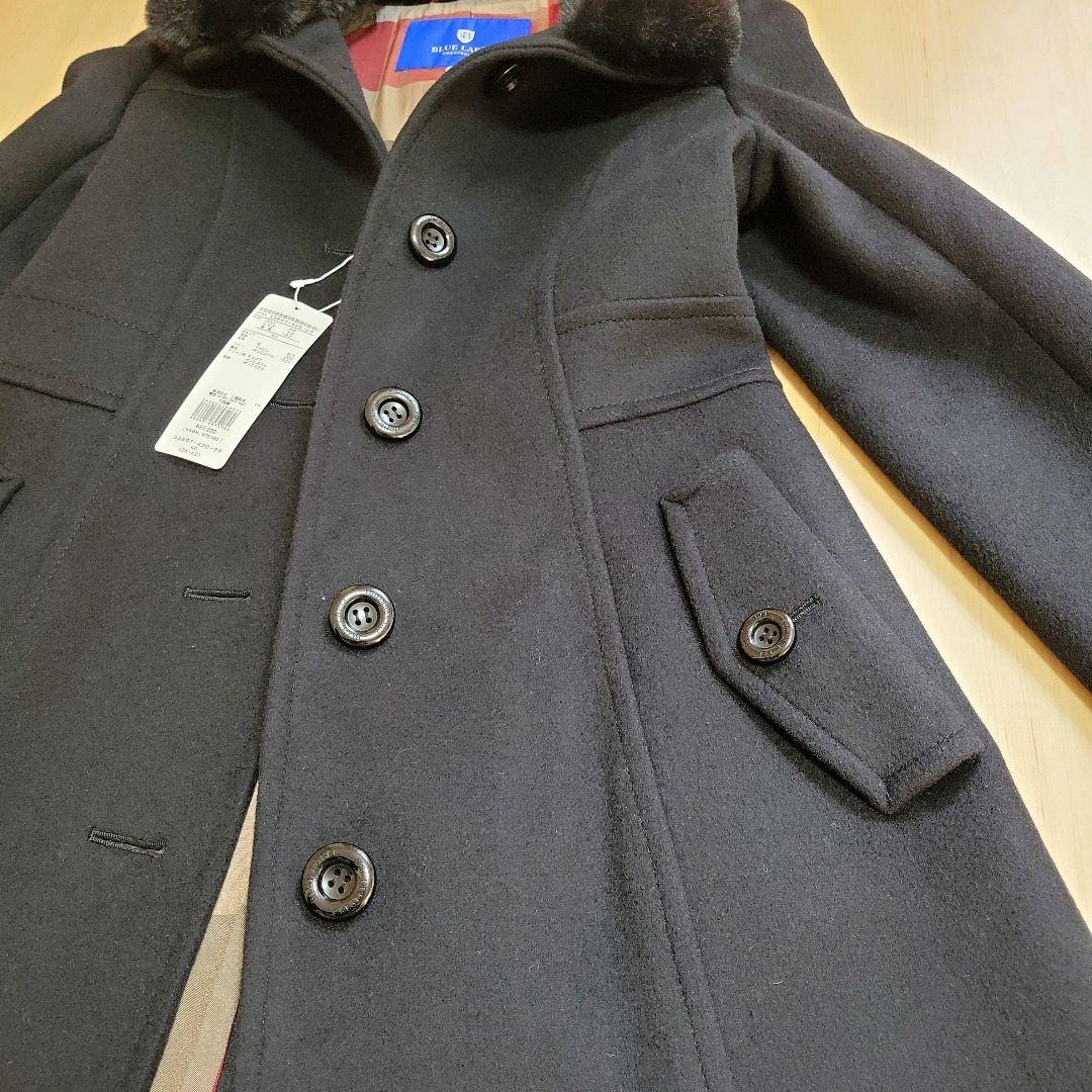 新品BURBERRY BLUE LABEL ファー付きチェスターコート 40