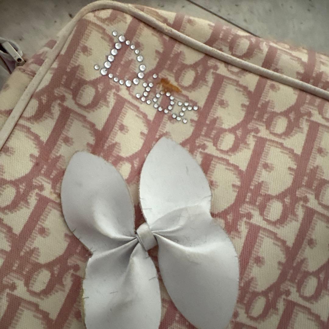 Dior フラワー装飾 ショルダーバッグ