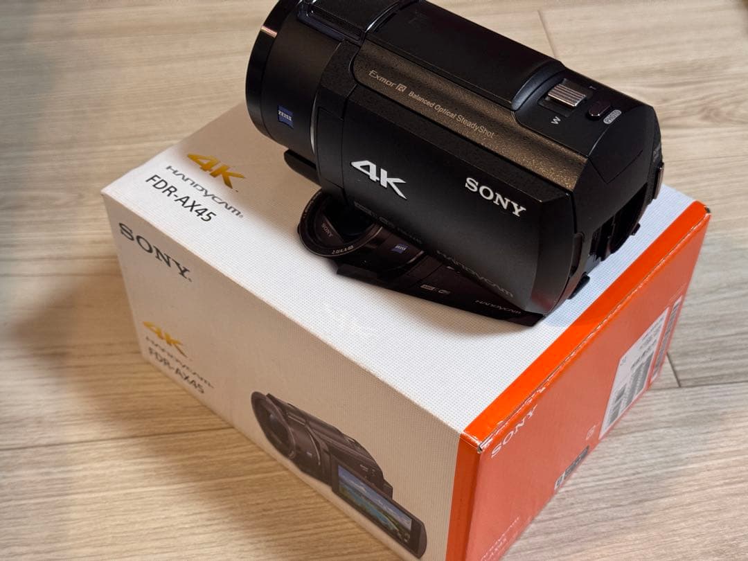 FDR-AX45 4K ビデオカメラ　バッテリー無し　タッチパネル不良