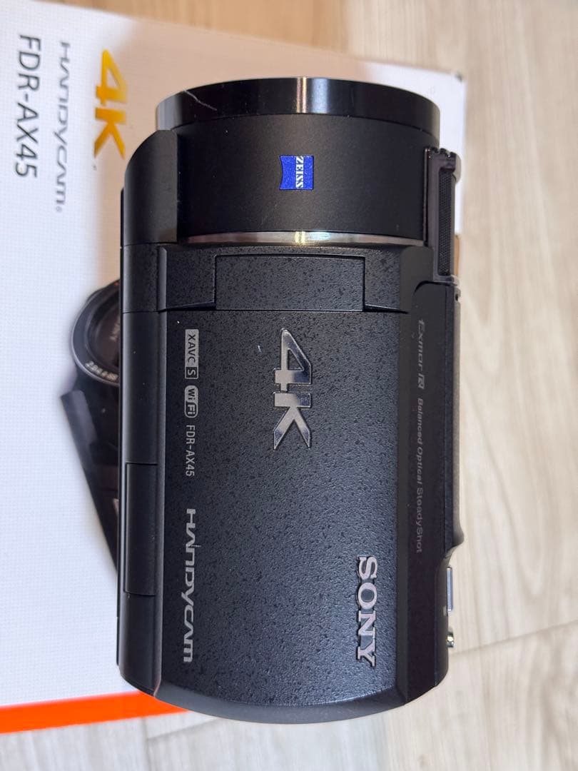FDR-AX45 4K ビデオカメラ　バッテリー無し　タッチパネル不良