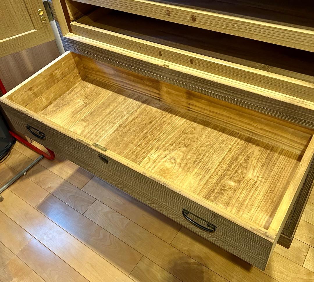 【中古品】桐箪笥　着物収納　時代家具　桐製　アンティーク　昭和レトロ　送料込