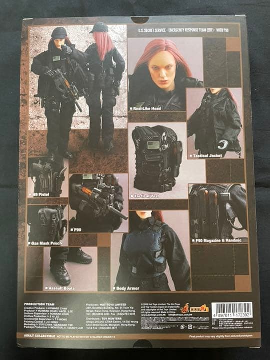 ホットトイズ　シークレットサービスW/P90 未開封 1/6 フィギュア バイオ