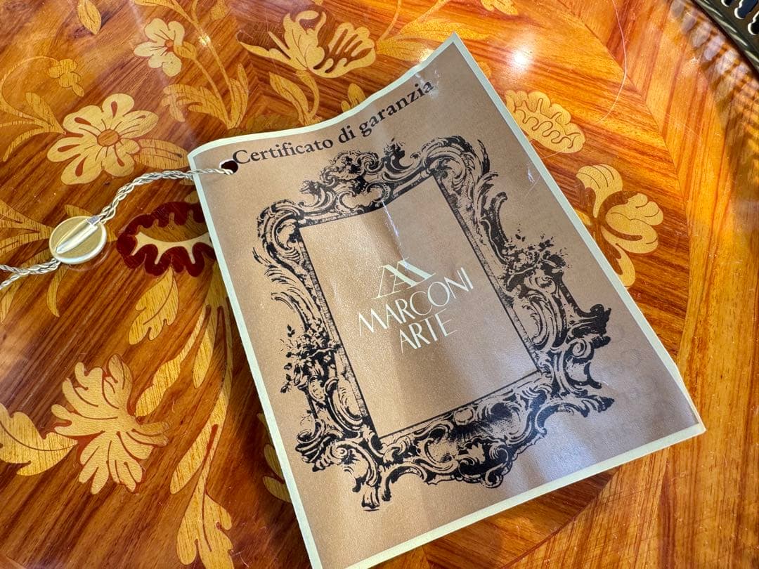 B7124【マルコーニ アルテ】 アンティーク サイドテーブル コンソール