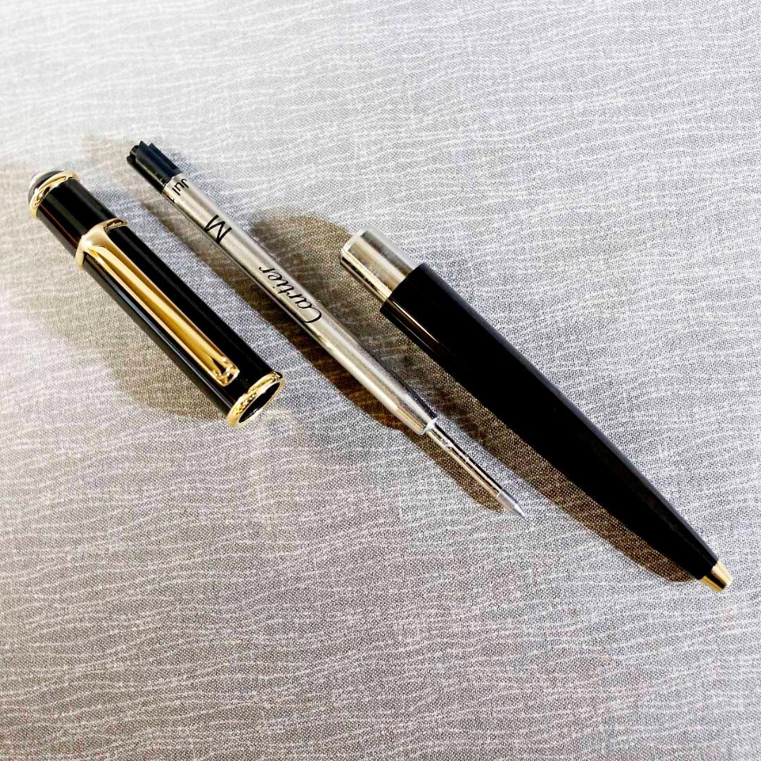 【極美品 送料込み】カルティエ ボールペン サファイヤ ディアボロ 箱あり