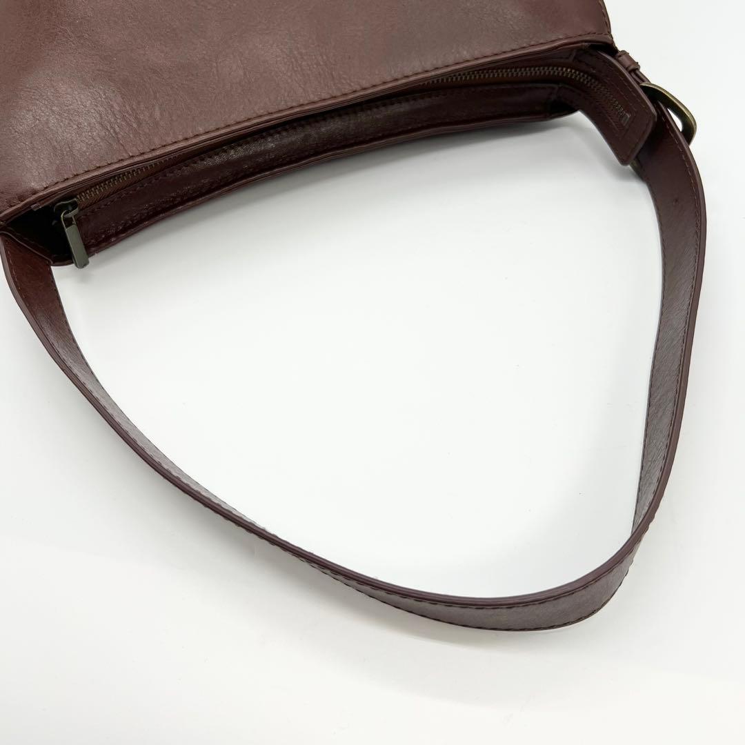 美品✨現行品　マザーハウス　ワンショルダーバッグ　ブライト　レザー　ブラウン