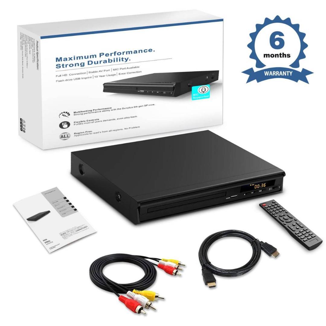 コンパクトサイズのリージョンフリーDVDプレーヤー