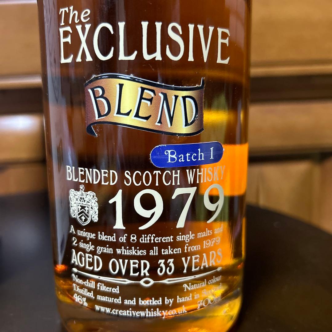 ウイスキー The Exclusive Blend 1979 Batch1 over33y