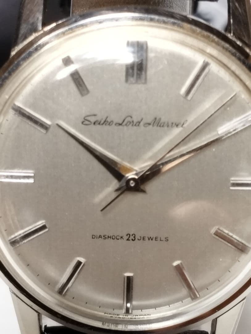 【昭和国産腕時計】 セイコーロードマーベル　23石　秒針規正付き　OH済み