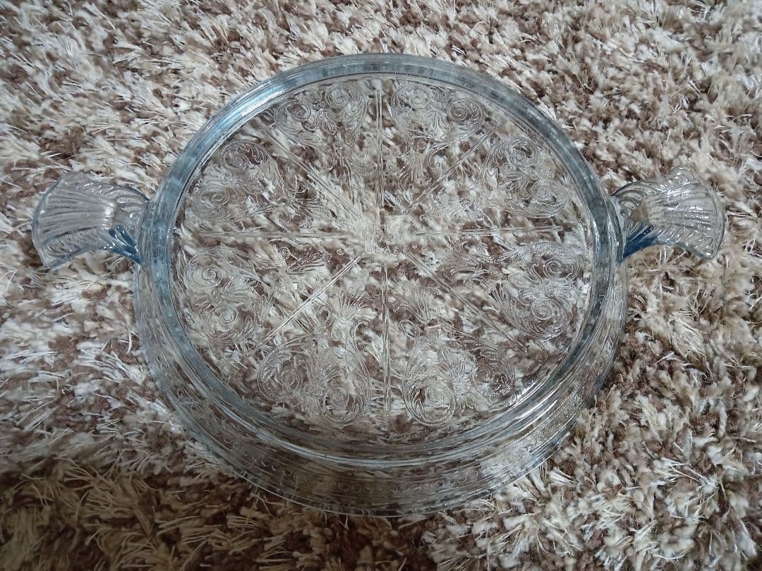 ファイヤーキング　Fire King　鍋敷き サファイアブルー　 キャセロール