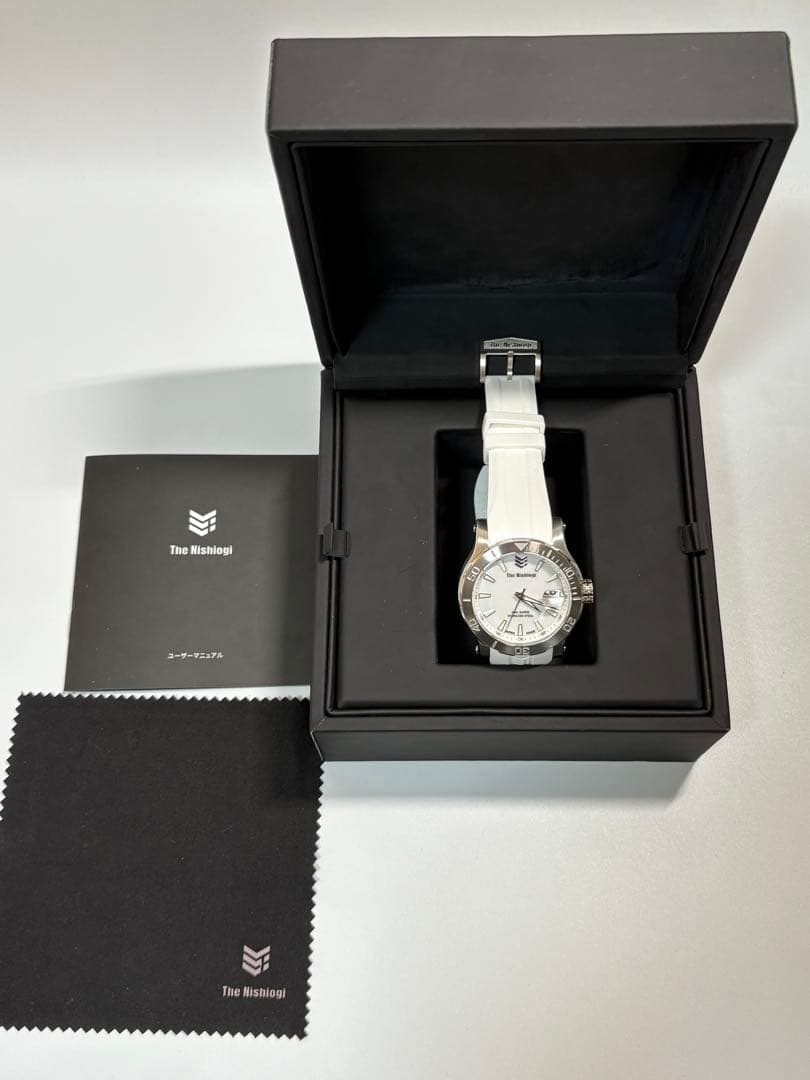 【極美品】The Nishiogi ニシオギ ステンレススチール ホワイトラバー