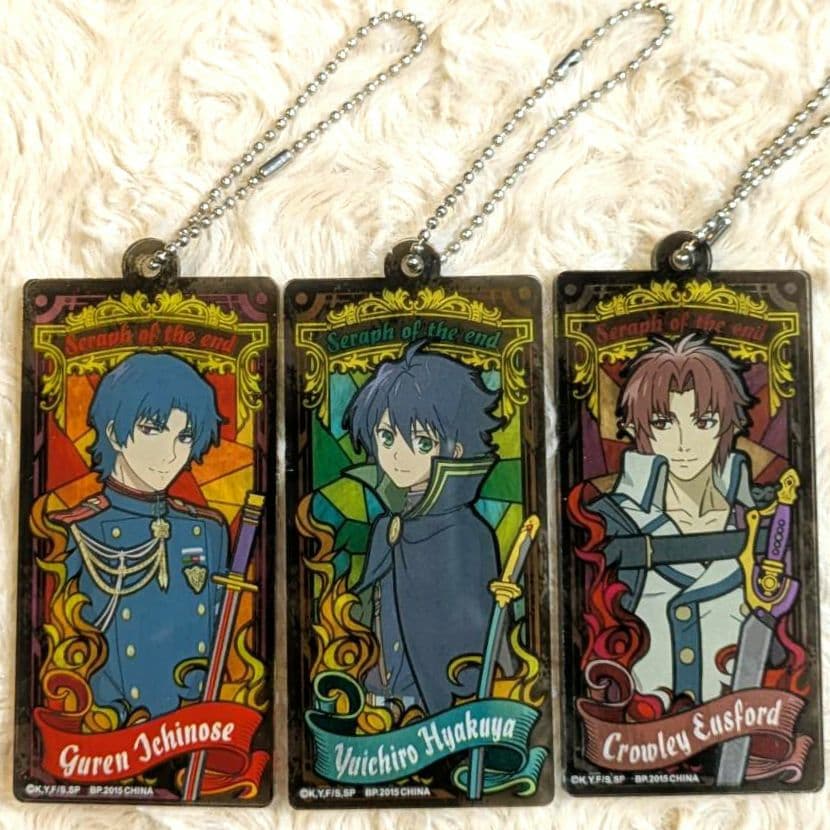 終わりのセラフ プレートキーホルダー 光の窓 グレン 優一郎 クローリー