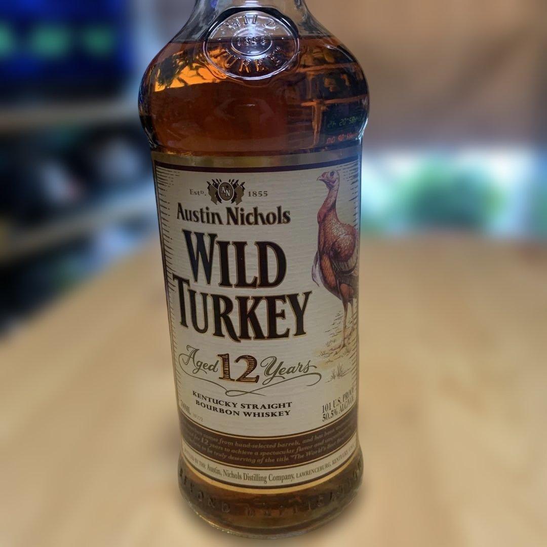 未開封希少　ワイルドターキー12年ウイスキー 旧ラベル101 プルーフ700ml
