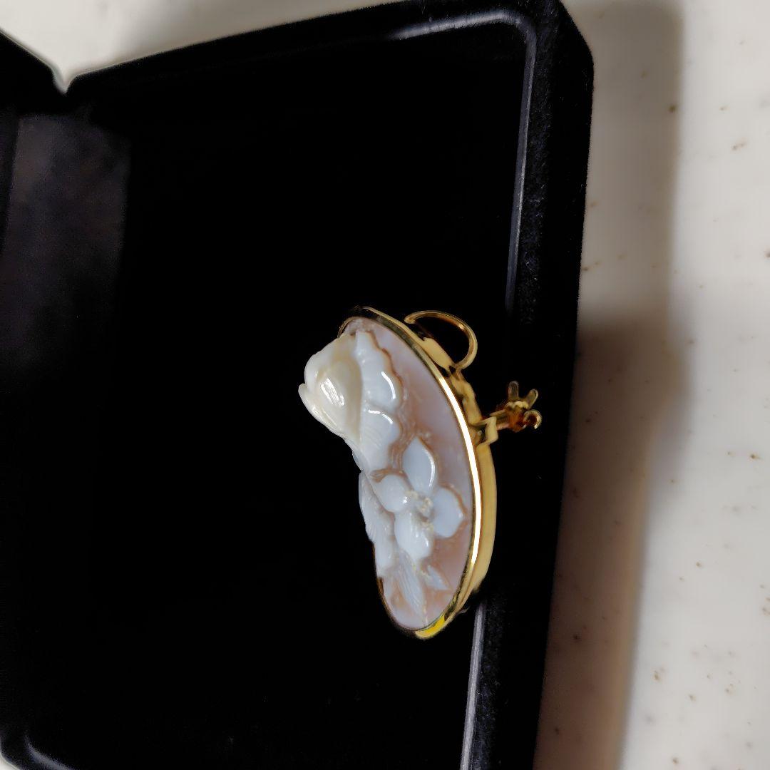 シェルカメオk18保証書付き