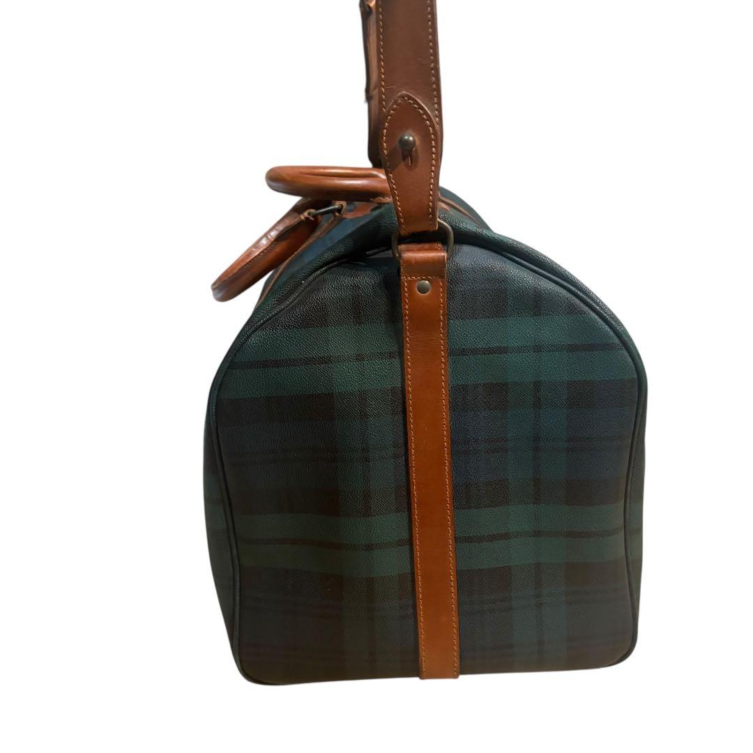 美品 ポロラルフローレン ボストンバッグ 2way チェック PVC 大容量