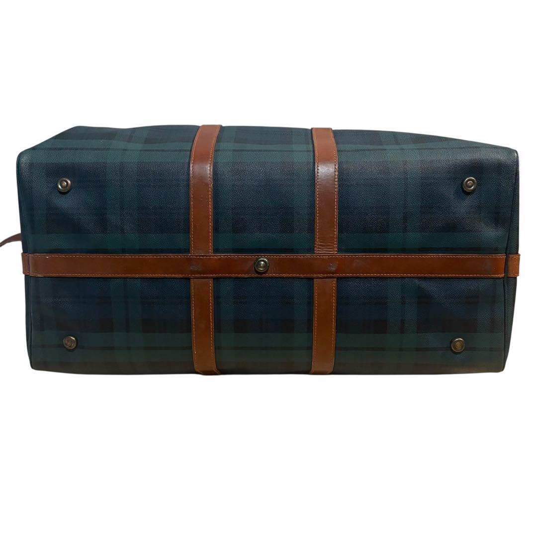 美品 ポロラルフローレン ボストンバッグ 2way チェック PVC 大容量