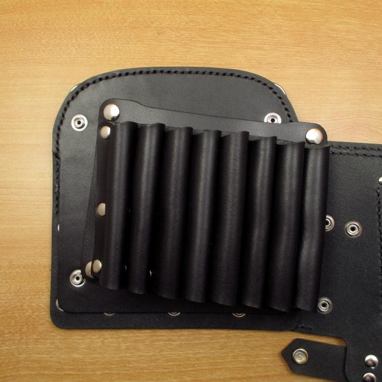 専用　オールブラック　８丁差し　本革シザーケース　SCA-147/CKA