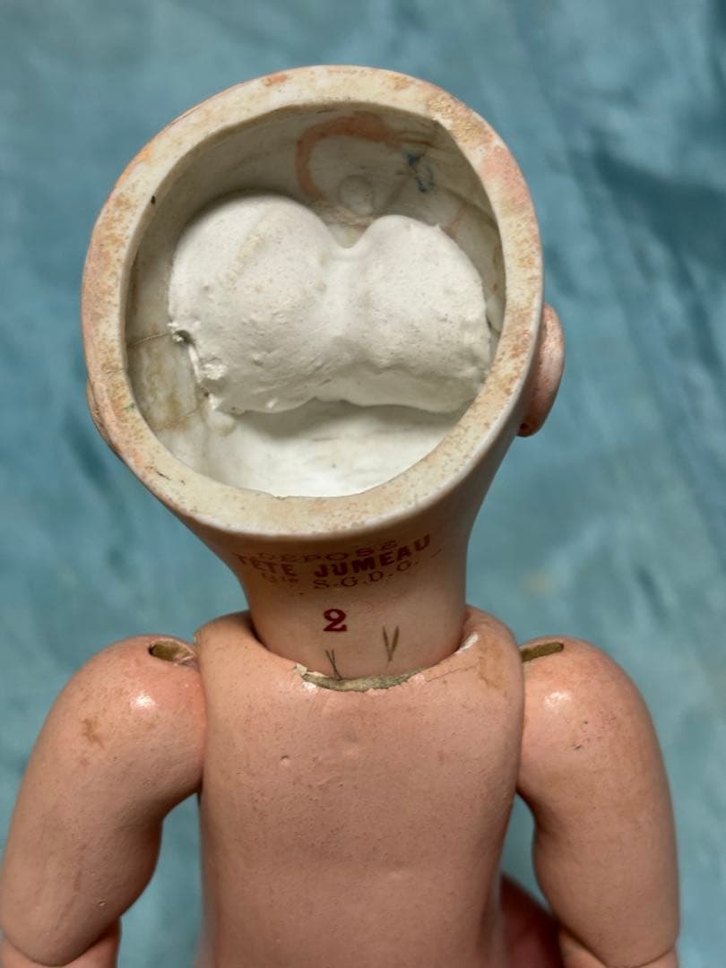 アンティークビスクドール ジュモー2号　訳アリ品