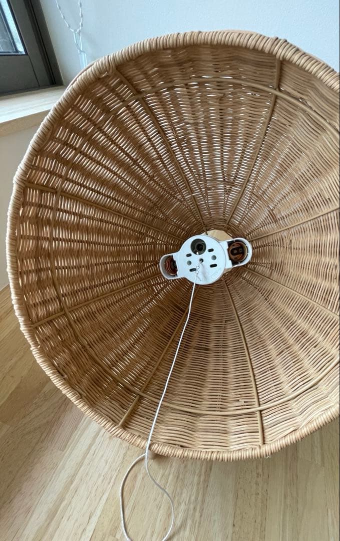 籐　ランプシェード　ナチュラルラタン　アラログ　照明　ライト