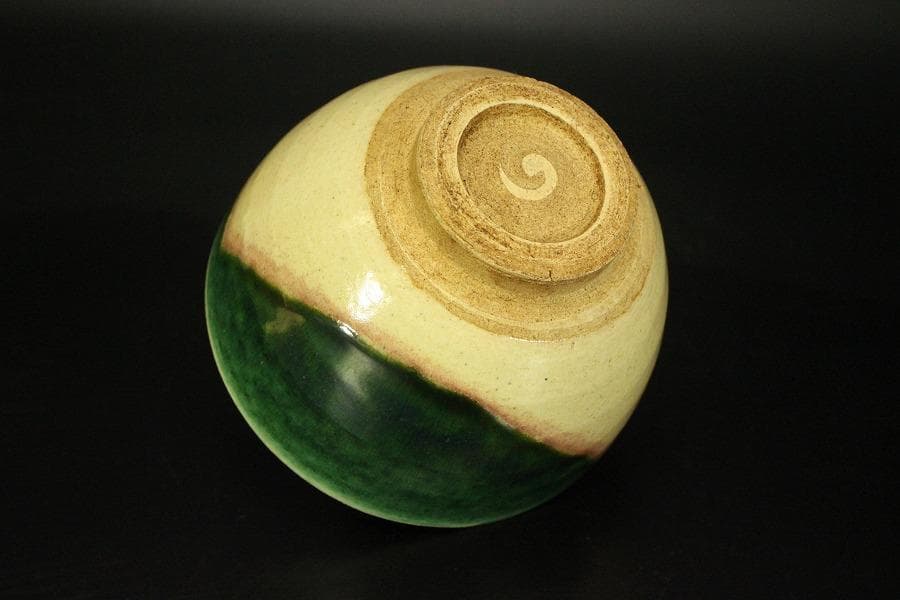 茶道具 織部掛茶碗 魯山人 煎茶 箱入 420