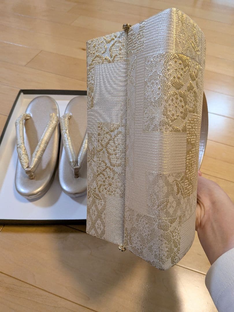 礼装　和装バッグ草履セット　結婚式　成人式　入学式　和装バッグと草履セット