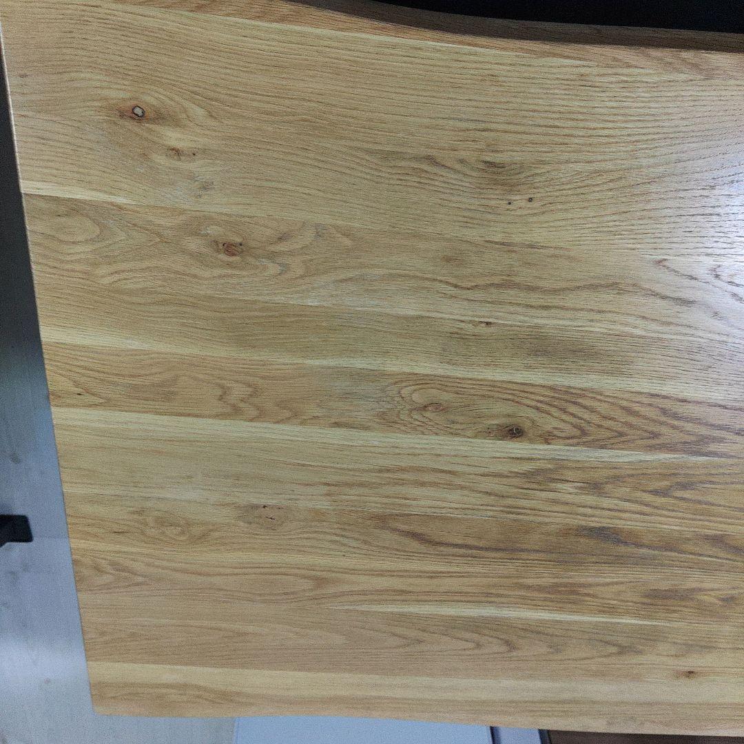 天板4cm 幅160cm ダイニングテーブル 天然木 木目 一枚板風　uk