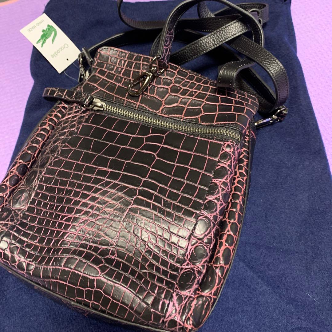 Crocodile クロコダイル柄ショルダーバッグ