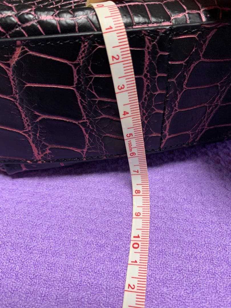 Crocodile クロコダイル柄ショルダーバッグ